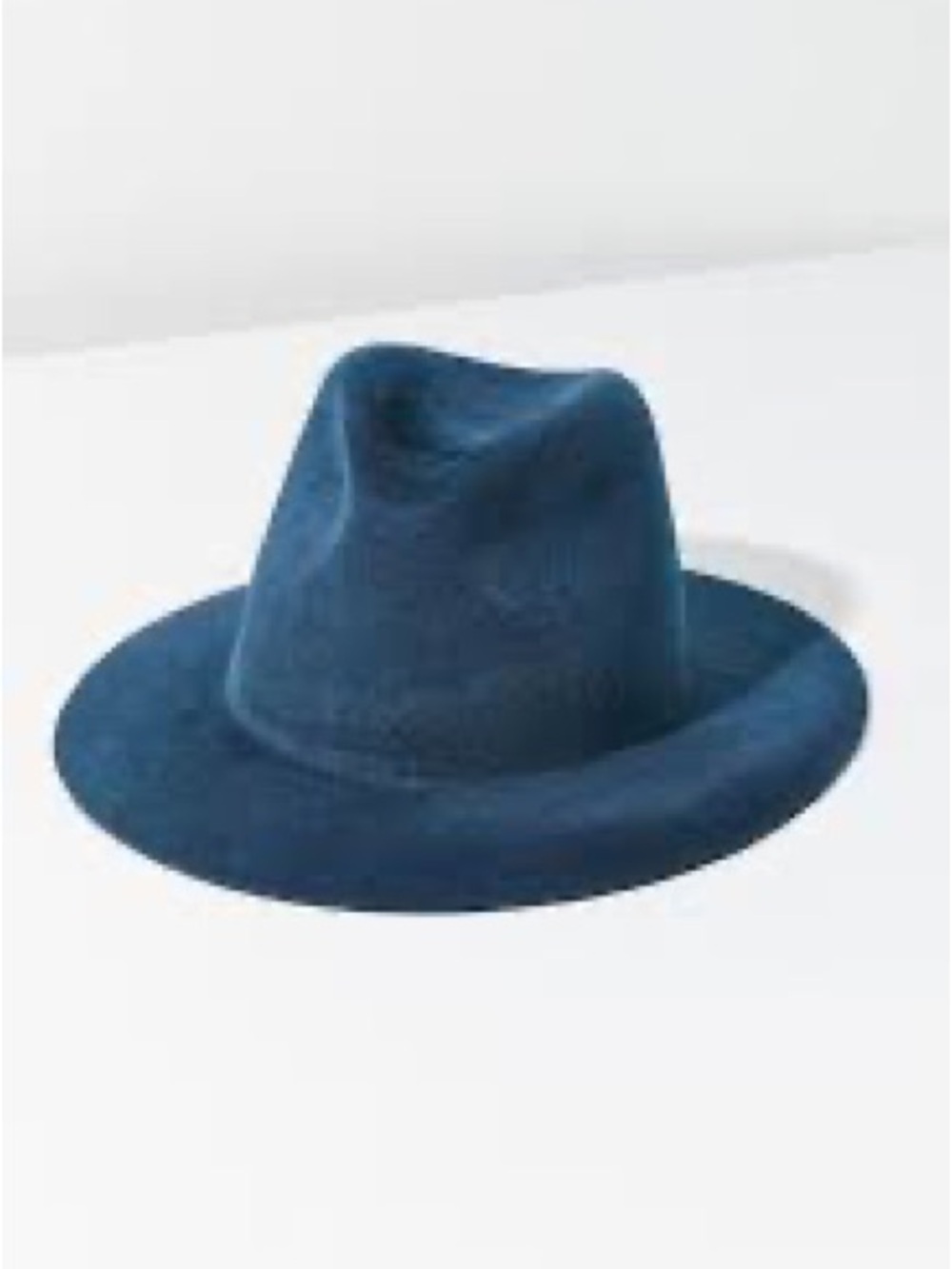 Urban Outfitters Navy Wool Felt Fedora Hat